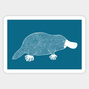 Platypus - hand drawn animal lovers design Magnet